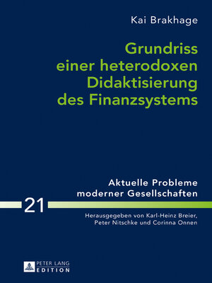 cover image of Grundriss einer heterodoxen Didaktisierung des Finanzsystems